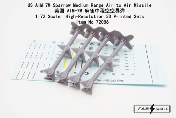 Fab Scale Studio 1/72 US Army Vehicle AIM-7M Mid-range Air-to-air Missile
