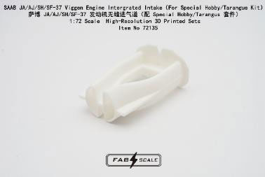 Fab Scale Studio 1/72 SAAB JA/AJ/SH/SF-37 Viggen 1pc. Intake (For Special Hobby / Tarangus)