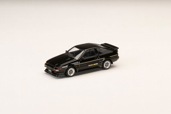 HobbyJAPAN 1/64 Toyota Sprinter Trueno GT APEX (AE86) Late Model BLACK LIMITED JDM STYLE Black Metallic