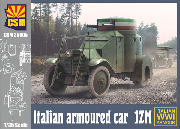 Copper State Models 1/35 Italian 1ZM Armored Car Plastic Model