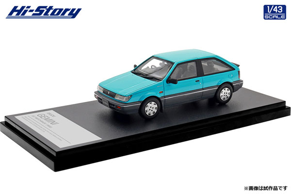 Hi-Story 1/43 ISUZU GEMINI CC HATCHBACK (1989) Seychelles Blue image 1