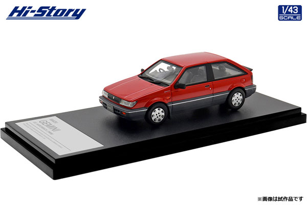 Hi-Story 1/43 ISUZU GEMINI CC HATCHBACK (1989) Flame Red image 1