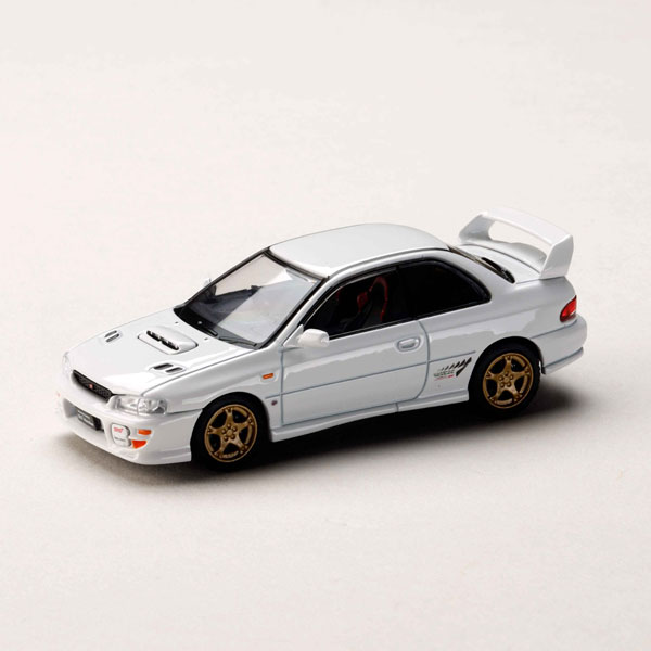 HobbyJAPAN 1/64 Subaru Impreza Pure Sports Coupe WRX type R STi Version VI Pue White