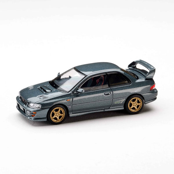 HobbyJAPAN 1/64 Subaru Impreza Pure Sports Coupe WRX type R STi Version VI Cool Gray Metallic