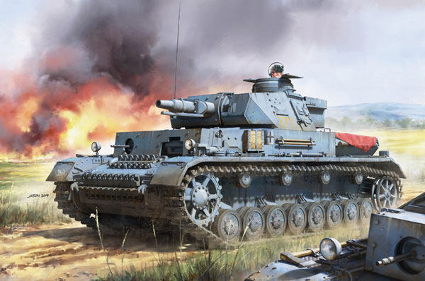 Boarder Model 1/35 독일군 판처 IV F1형 플라스틱 모델