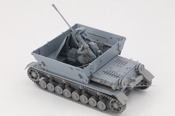 Boarder Model 1/35 German Panzer IV Anti-air Tank 3.7 Flak Mobelwagen Plastic Model รูปภาพ 1
