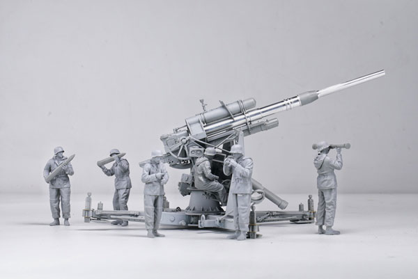 Boarder Model 1/35 독일군 88mm 포 Flak36 w/포병 인형 플라스틱 모델 이미지 1