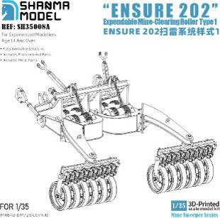 Shanma Model 1/35 Ensure 202 Expendable Roller Type Mine Clearance Equipment Type 1 Bild 1