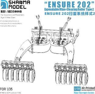 Shanma Model 1/35 Ensure 202 Expendable Roller Type Mine Clearance Equipment Type 2 Bild 1
