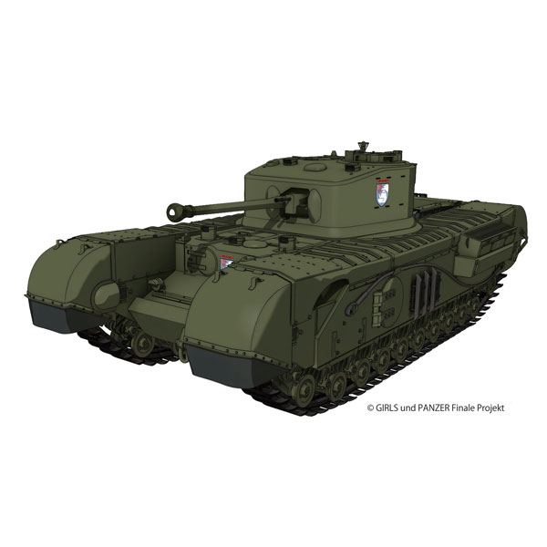 Platz 1/35 Girls und Panzer das Finale Mk.IV Churchill Infantry Tank Mk.VII St. Gloriana Girls Academy Plastic Model
