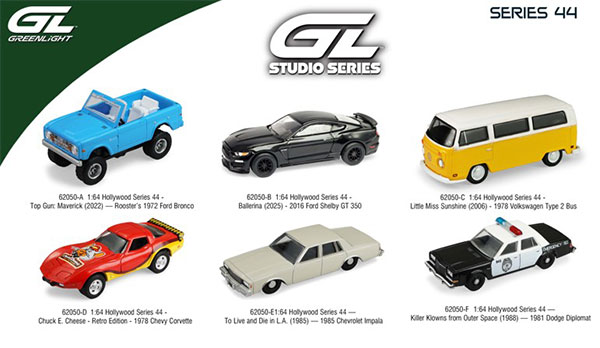 GreenLight 1/64 Hollywood Series 44 6 Type Set 이미지 1