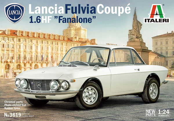 Italeri 1/24 Lancia Fulvia Coupe 1.6HF Fanalone (w/Supplemental Instructions in Japanese) Plastic Model