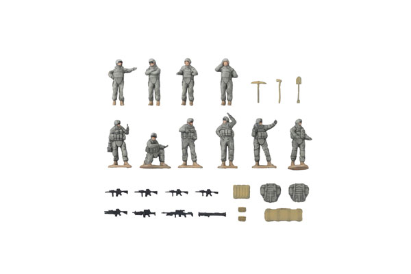 Tomytec [AS006] Combat Vehicle Scene Set (UCP Gray)