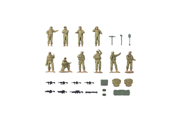 Tomytec [AS007] Combat Vehicle Scene Set (OCP Brown)