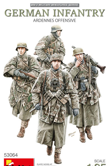 Mini Art 1/35 German Infantry Ardennes Offensive Plastic Model