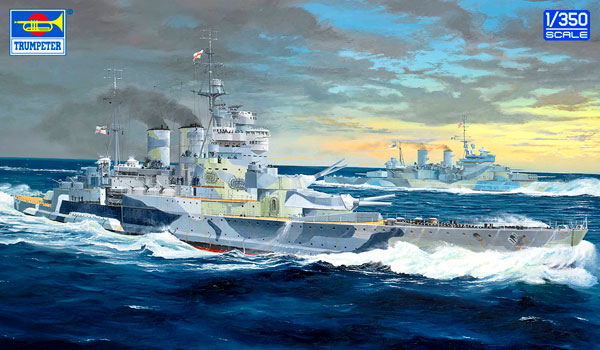 Trumpeter Model 1/350 Royal Navy Battlecruiser HMS Renown 1942 Plastic Model