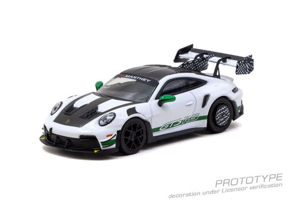 Tarmac Works 1/64 Porsche GT3RS (992.1) MR White Green