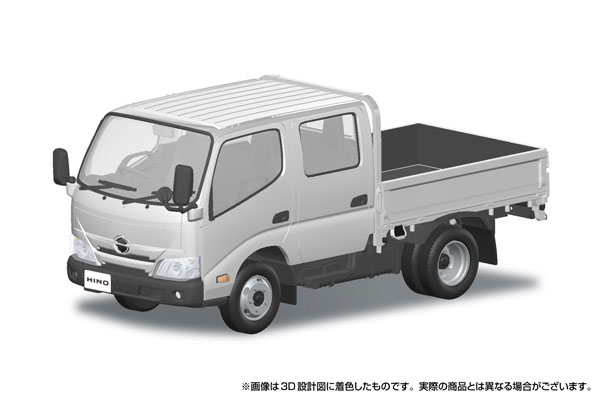 Aoshima RakuPla Snap Kit No.31-WH Hino Dutro Double Cab (White) Plastic Model 图片 1