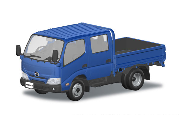Aoshima RakuPla Snap Kit No.31-BL Hino Dutro Double Cab (Blue) Plastic Model รูปภาพ 1
