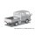 Aoshima RakuPla Snap Kit No.31-SV Hino Dutro Double Cab (Silver) Plastic Model image 2