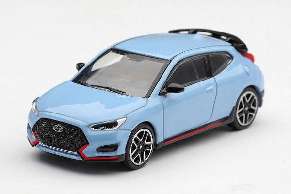 MINI GT 1/64 Hyundai Veloster N Performance Blue (Left-hand Steering) Korea Exclusive