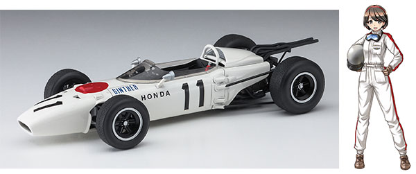 Hasegawa 1/24 Honda F1 RA272 "Rei Hazumi" w/Figure Plastic Model gambar 1