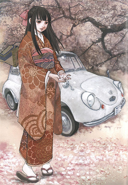 Hasegawa 1/24 "Old Car GIRLS" Subaru 360 Deluxe w/Figure Plastic Model