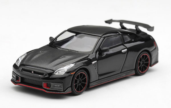 MINI GT 1/64 Nissan GT-R Nismo 2024 Black (Right-hand Steering) image 1