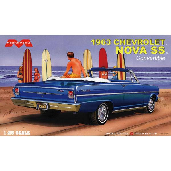 Moebius Models 1/25 1963 쉐보레 노바 SS 컨버터블 프라모델