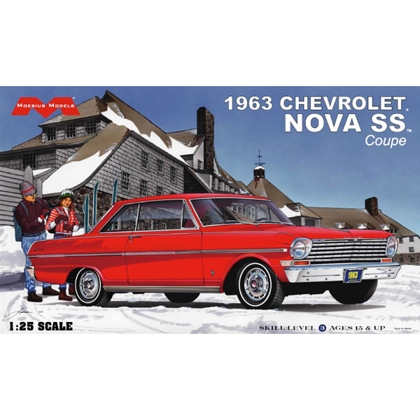 Moebius Models 1/25 1963 쉐보레 노바 SS 쿠페 프라모델 이미지 1
