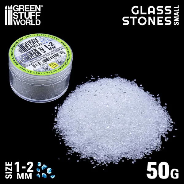 Green Stuff World Crushed Glass Stones 1 - 2mm Size Bild 1