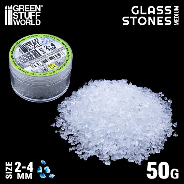 Green Stuff World Crushed Glass Stones 2 - 4mm Size Bild 1