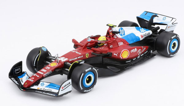 Bburago 1/43 페라리 SF-25 마이애미 GP 2025 No.44 L. 해밀턴 w/드라이버