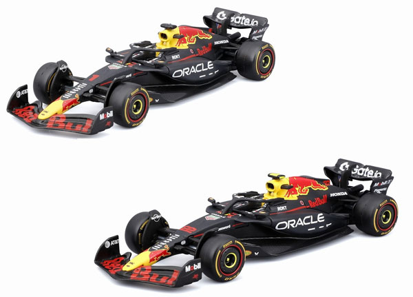 Bburago 1/43 Oracle Red Bull Racing RB21 2025 No.1 M. Verstappen / No.22 Y. Tsunoda 2Car Set Window Box