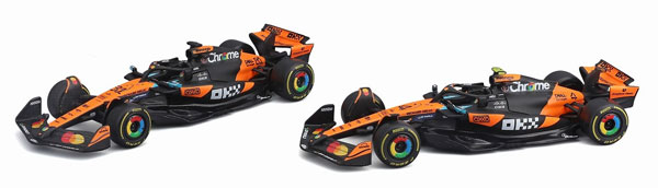 Bburago 1/43 McLaren F1 Team MCL39 Australian GP 2025 No.4 L. Norris / No.81 O. Piastri 2Car Set Window Box