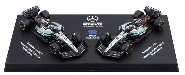 Bburago 1/64 Mercedes-AMG Petronas F1 Team W16 Australia / British GP No.12 A. K. Antonelli 2Car Set