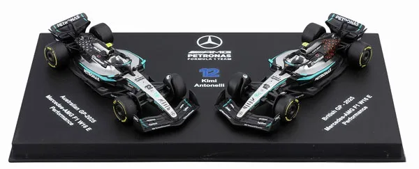 Bburago 1/64 메르세데스-AMG 페트로나스 F1 팀 W16 호주/영국 GP No.12 A. K. 안토넬리 2대 세트 이미지 1