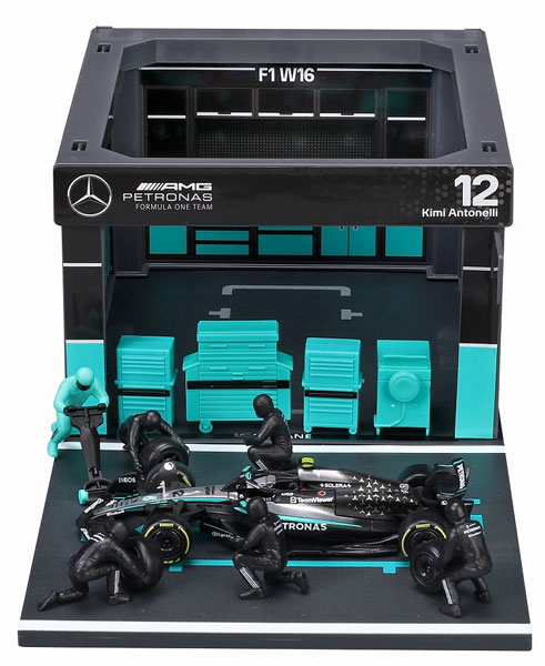 Bburago 1/43 Mercedes-AMG Petronas F1 Team PIT PASS Set W16 No.12 A. K. Antonelli