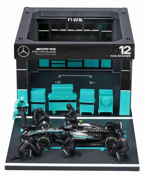 Bburago 1/43 메르세데스-AMG 페트로나스 F1 팀 핏 패스 세트 W16 No.12 A. K. 안토넬리 이미지 1