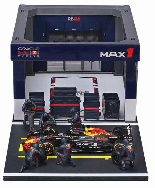 Bburago 1/43 Oracle Redbull Racing PIT PASS Set RB21 No.1 M. Verstappen