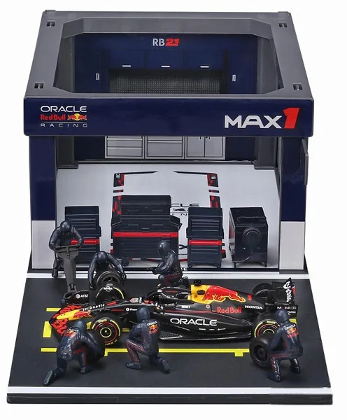 Bburago 1/43 Oracle Redbull Racing PIT PASS Set RB21 No.1 M. Verstappen 图片 1