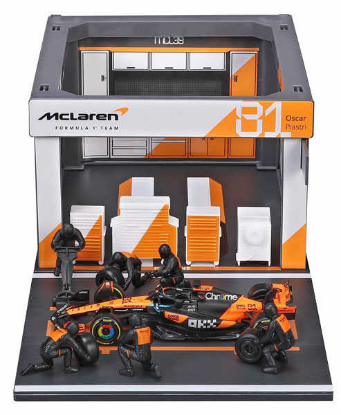 Bburago 1/43 McLaren F1 Team PIT PASS Set MCL39 No.81 O. Piastri