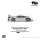 Trends Hobby 1/64 Porsche 911 GT1 1998 Silver Bild 4