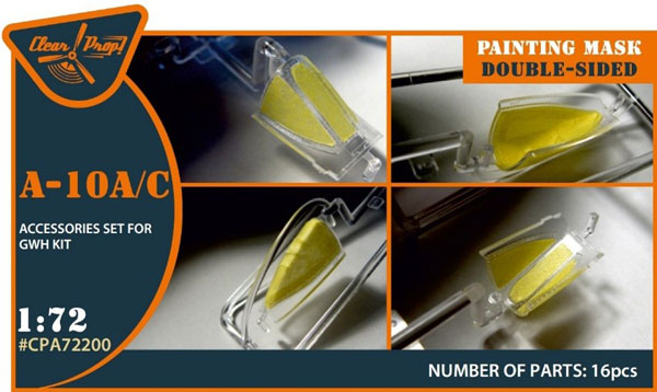 Clear Prop! 1/72 A-10A/C Double-sided Painting Mask Sticker (For Great Wall)