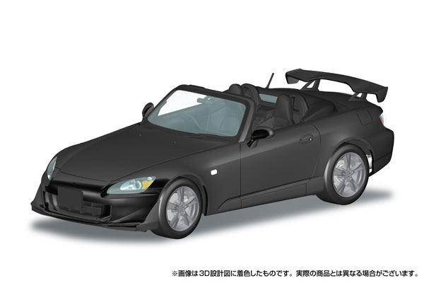 Aoshima RakuPla Snap Car No.10-BB AP2 S2000 TYPE S 2007 Berlina Black Plastic Model