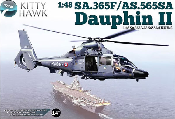 Kitty Hawk Model 1/48 SA.365F/AS.565SA Dauphin II Plastic Model