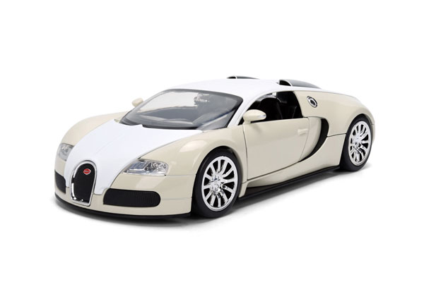 Jada Toys 1/24 F&F 2011 Bugatti Veyron White (Roman's)