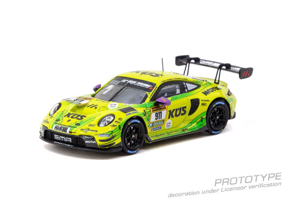 Tarmac Works 1/64 Porsche 911 GT3 R Nurburgring 24h 2024 Laurens Vanthoor / Thomas Preining / Kevin Estre / Ayhancan Guven