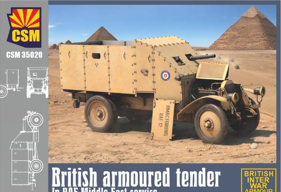 Copper State Models 1/35 British 1Z Armored Tender "RAF Middle East Service" Plastic Model imagen 1