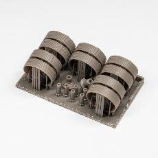 LIANG-Model 1/35 T-55 Burnt Road Wheel & Axle Set